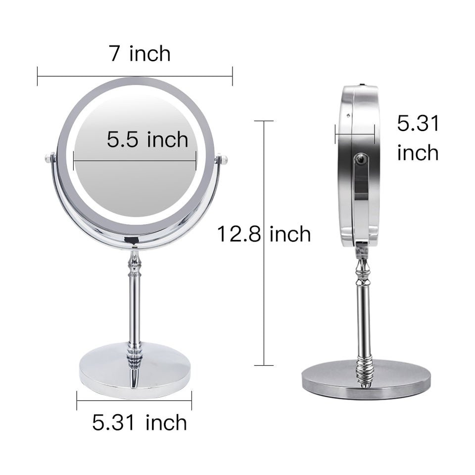 MAKEUP MIRROR WITH LED LIGHT COSMETIC