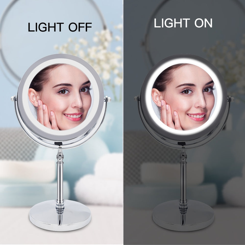 MAKEUP MIRROR WITH LED LIGHT COSMETIC
