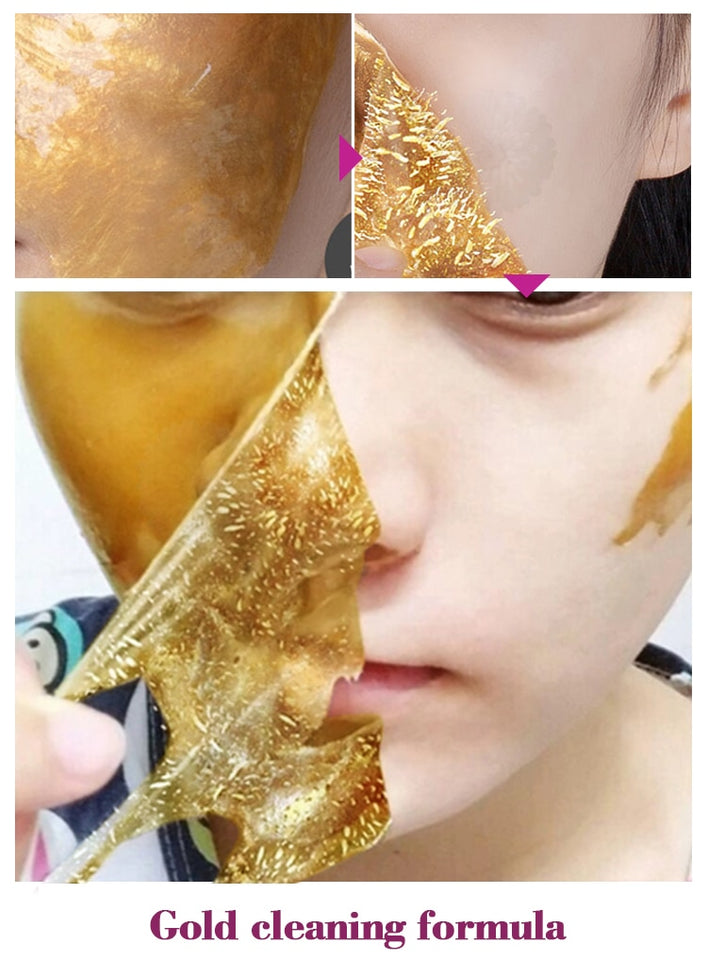 GOLD BLACK FACE MASK