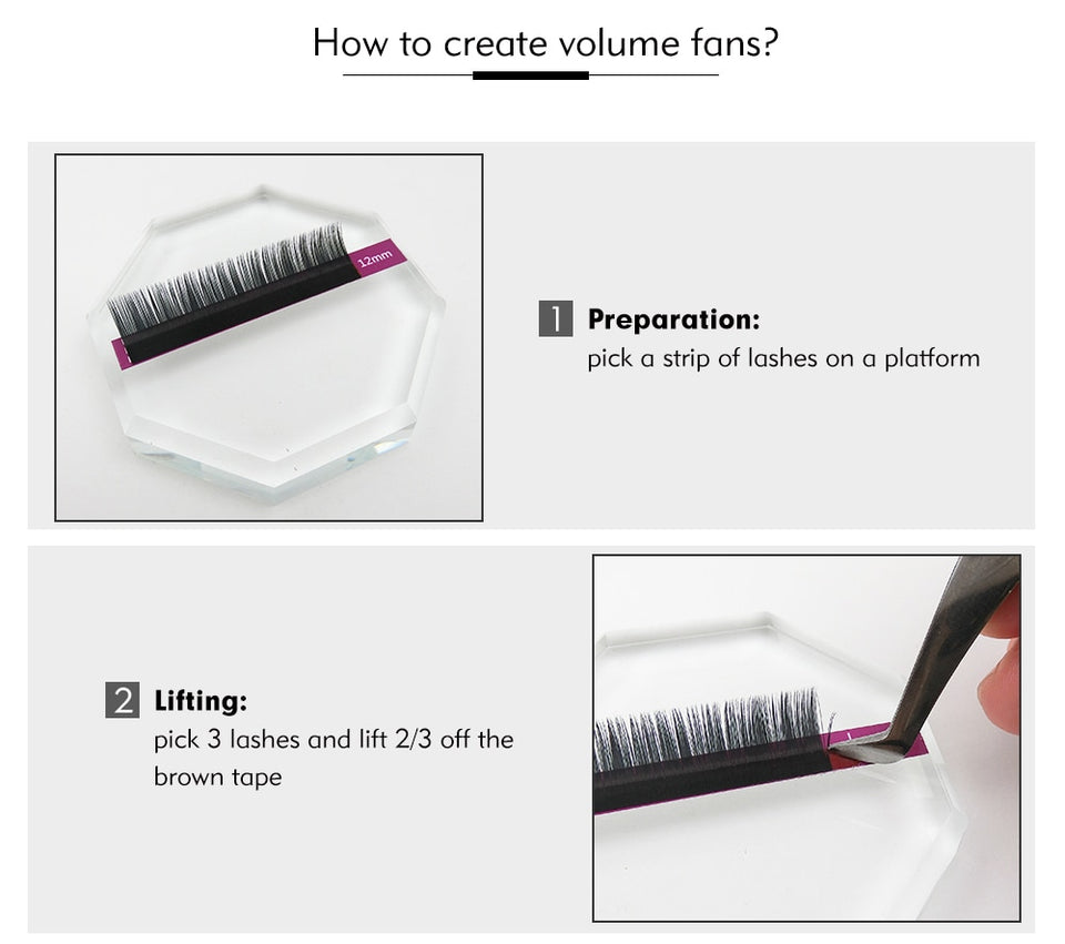 EYELASH EXTENSION TWEEZERS FOR VOLUME EYELASH EXTENSION