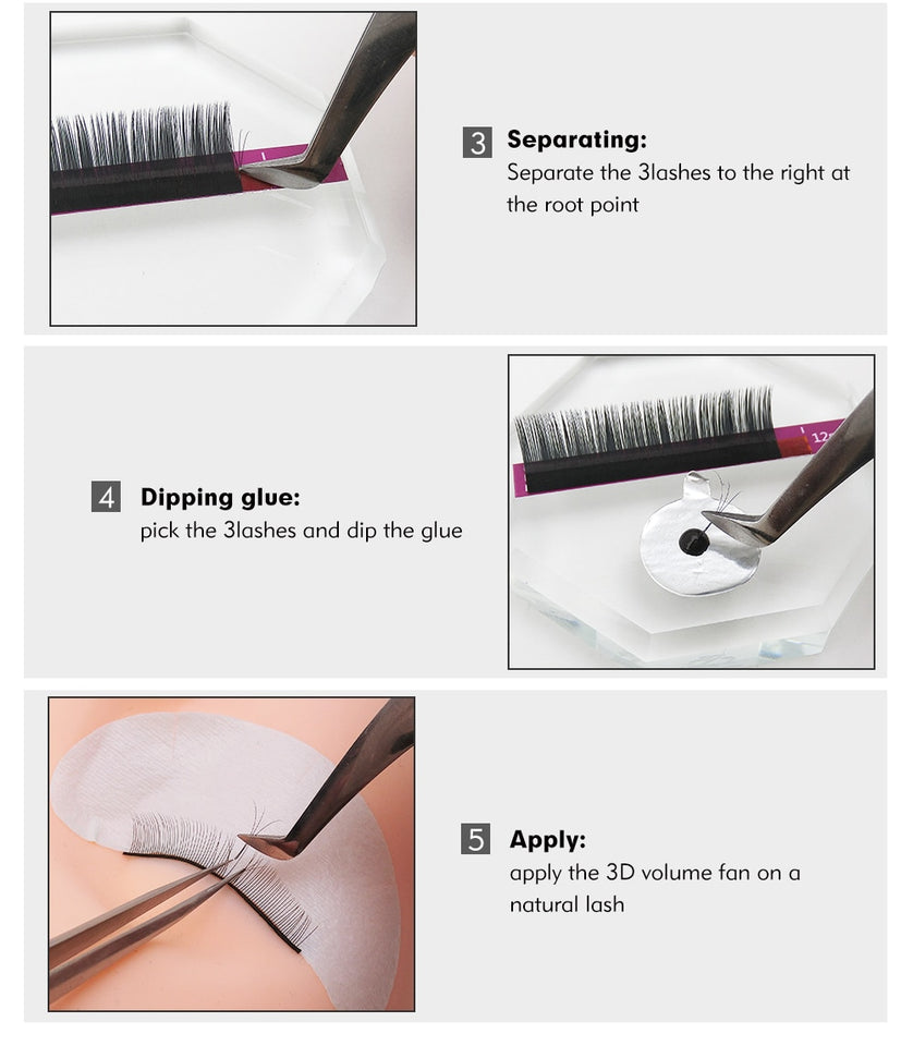 EYELASH EXTENSION TWEEZERS FOR VOLUME EYELASH EXTENSION