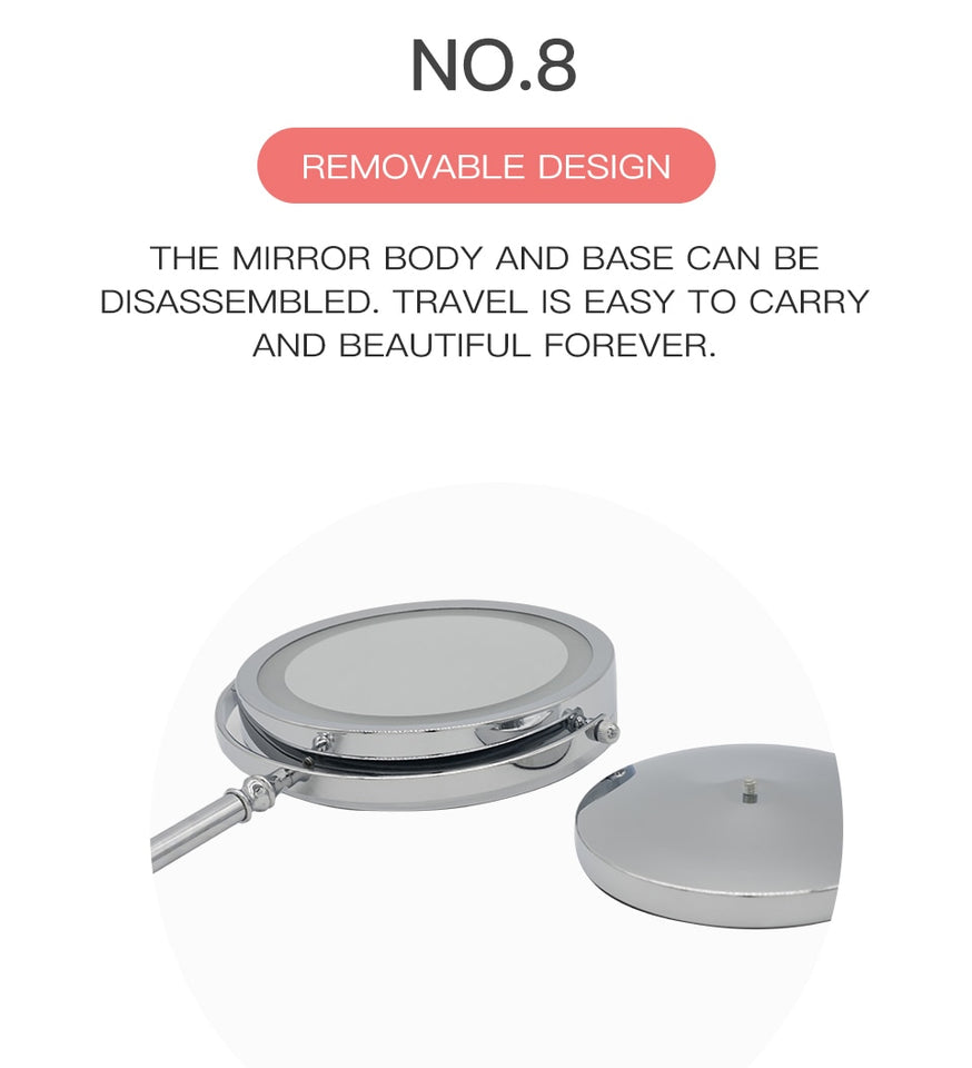 MAKEUP MIRROR WITH LED LIGHT COSMETIC