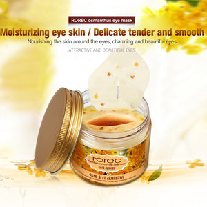EYE MASK DARK CIRCLES ANTI WRINKLE WHITENING EYE MASK PATCHES FOR PUFFY EYES GEL WHEY PROTEIN GOLD OSMANTHUS MAS