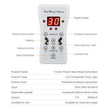 LED FACIAL MASK THERAPY 7 COLORS FACE MASK MACHINE PHOTON THERAPY LIGHT SKIN CARE WRINKLE ACNE REMOVAL FACE BEAUTY FOR HOME USE