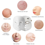 LED FACIAL MASK THERAPY 7 COLORS FACE MASK MACHINE PHOTON THERAPY LIGHT SKIN CARE WRINKLE ACNE REMOVAL FACE BEAUTY FOR HOME USE