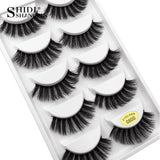 5 PAIRS EYELASHES 3D MINK LASHES NATURAL LONG