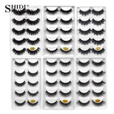 5 PAIRS EYELASHES 3D MINK LASHES NATURAL LONG