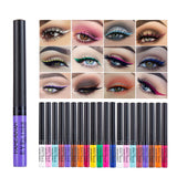 Eyeliner Liquid Waterproof Easy To Wear Make Up 12 Color