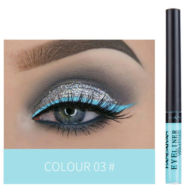 Eyeliner Liquid Waterproof Easy To Wear Make Up 12 Color
