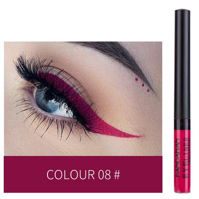 Eyeliner Liquid Waterproof Easy To Wear Make Up 12 Color