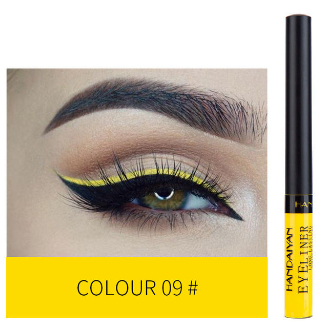 Eyeliner Liquid Waterproof Easy To Wear Make Up 12 Color