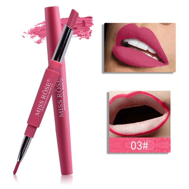 Double-end Lip Makeup Lipstick 14 Color