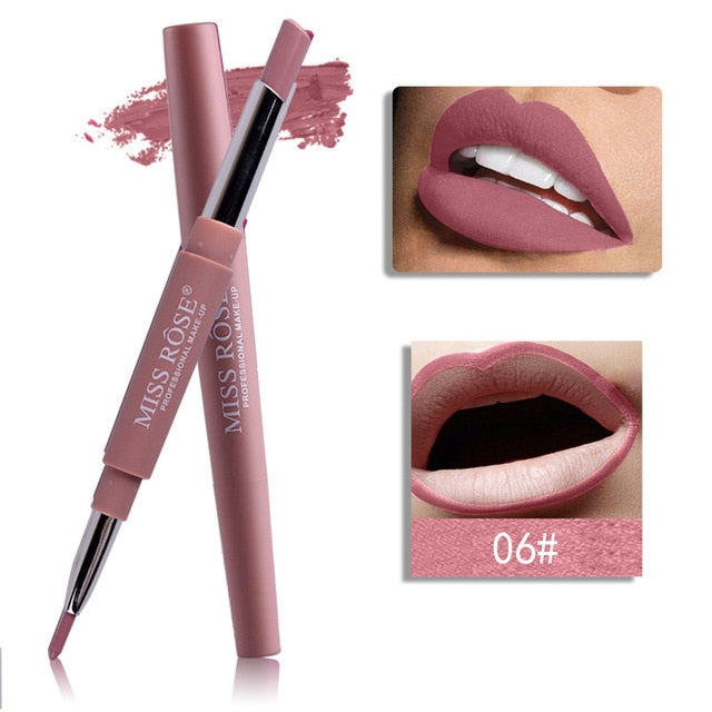Double-end Lip Makeup Lipstick 14 Color