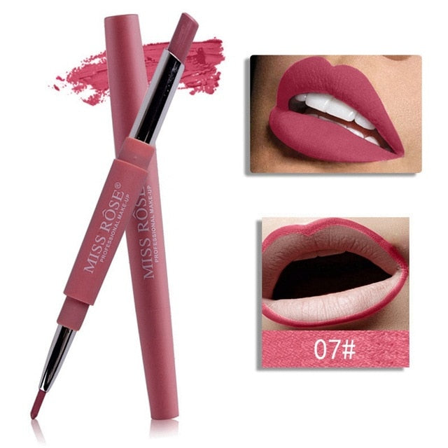 Double-end Lip Makeup Lipstick 14 Color