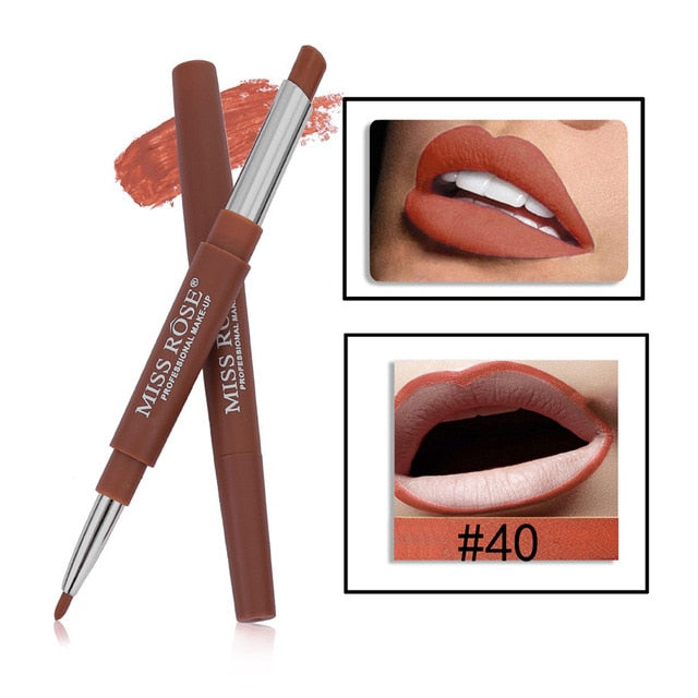 Double-end Lip Makeup Lipstick 14 Color