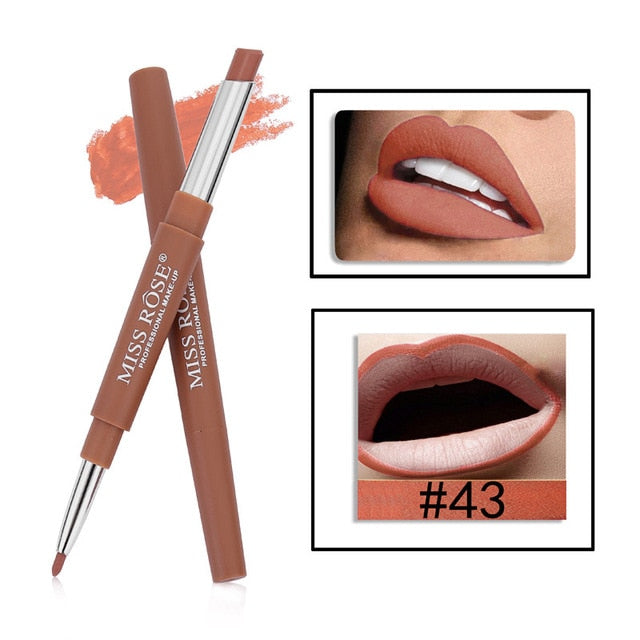 Double-end Lip Makeup Lipstick 14 Color