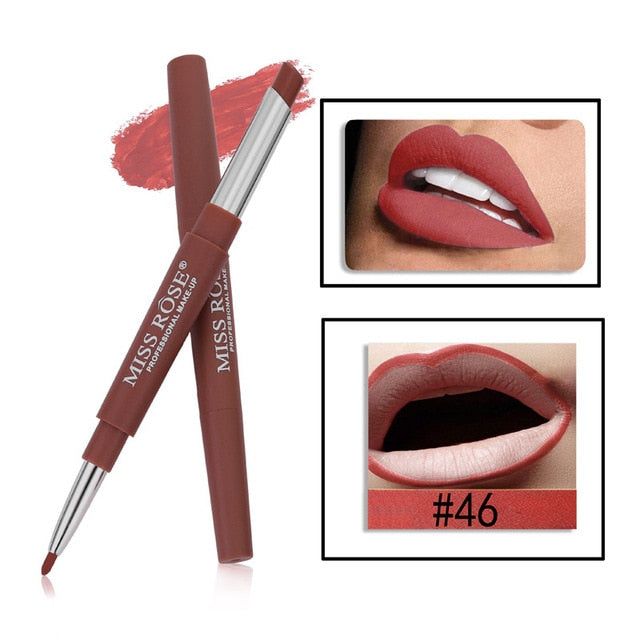 Double-end Lip Makeup Lipstick 14 Color