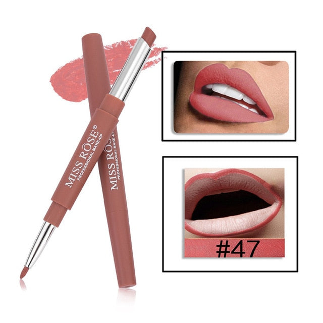 Double-end Lip Makeup Lipstick 14 Color