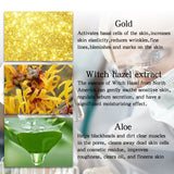 GOLD BLACK FACE MASK